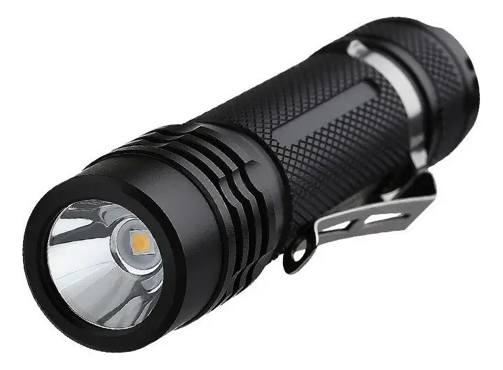 Linterna Spinit Lumitron 990r Recargable De Mano Switch Color de la linterna Negro Color de la luz Blanco
