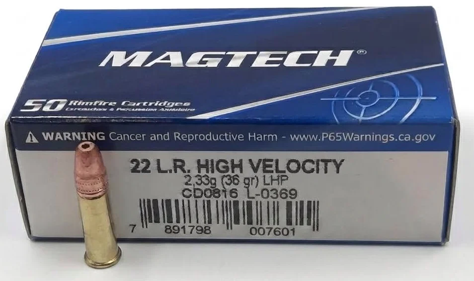 Municion Magtech 22LR 36gr  LRN HVHP
