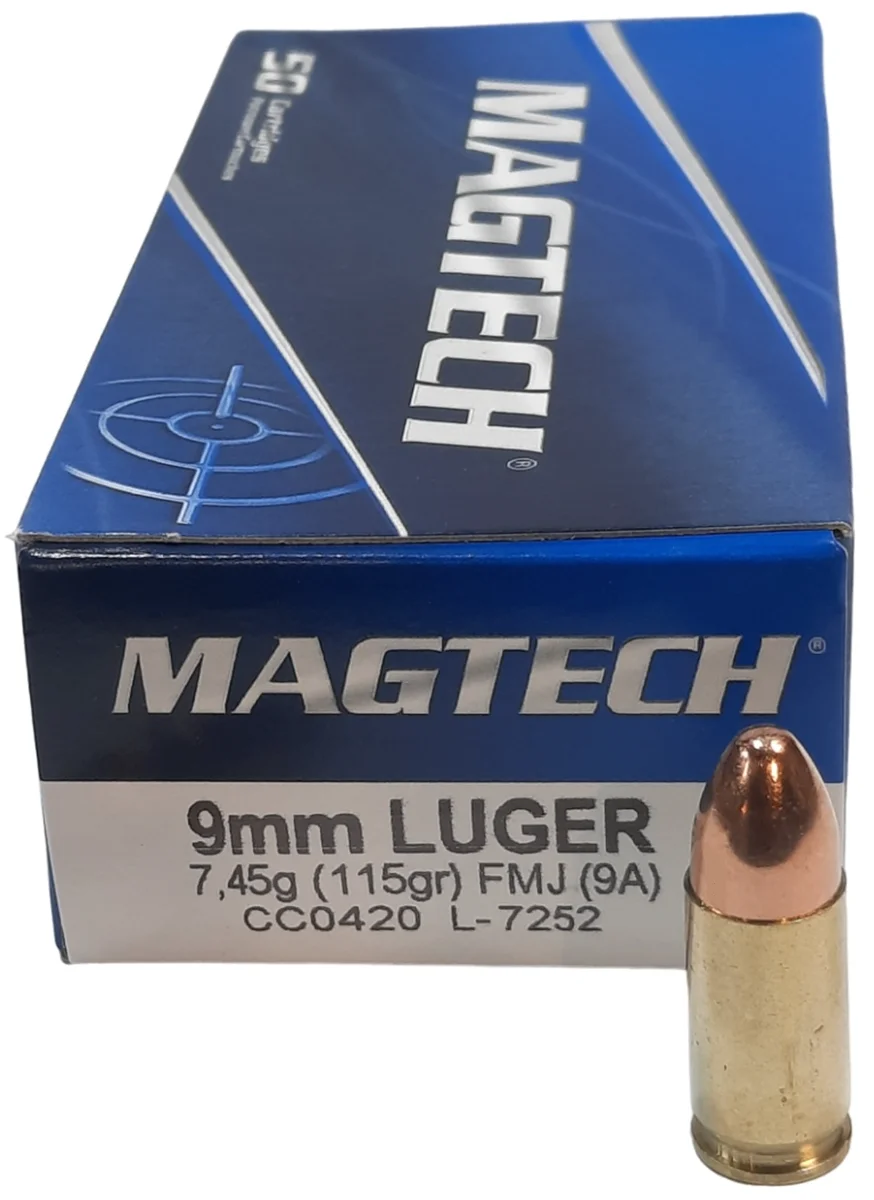 Municion 9mm  115gr FMJ