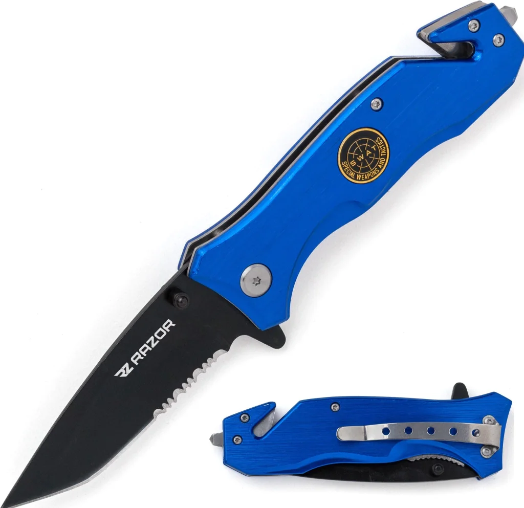 Navaja Táctica " POLICE TANTO" Azul - CL05060