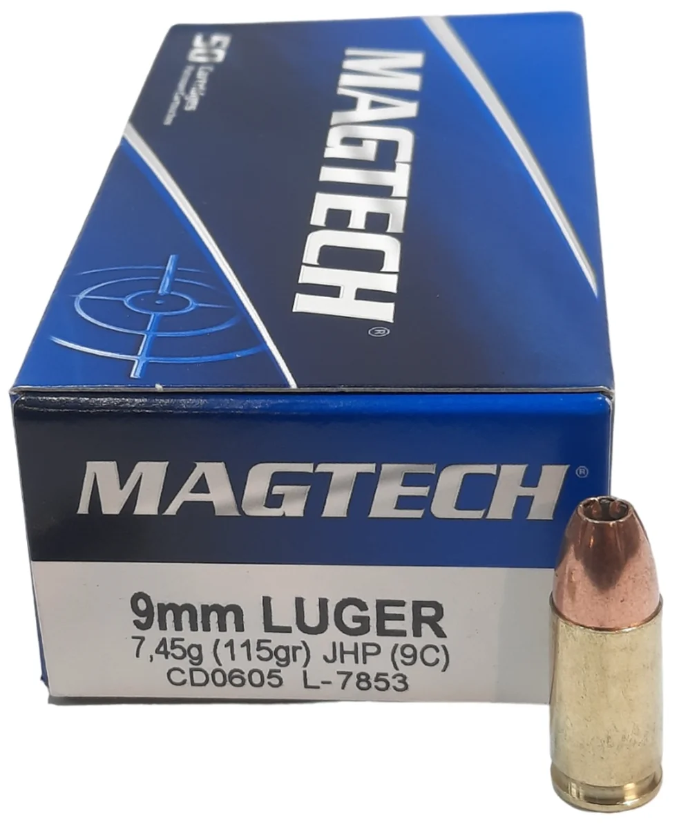 Municion 9mm  115gr JHP