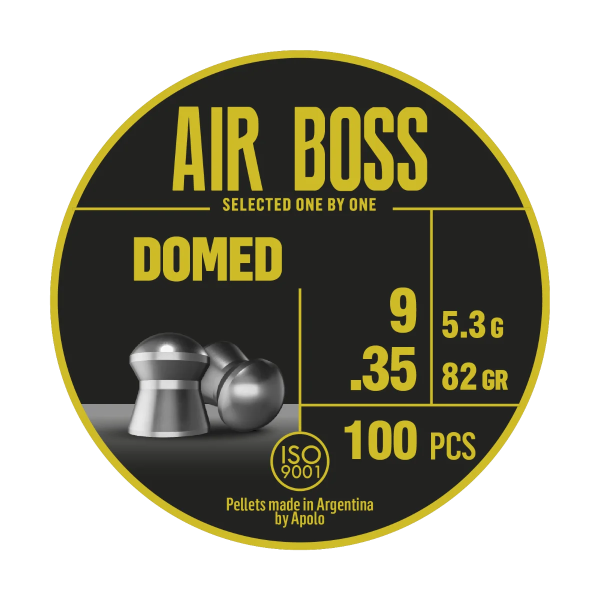 Balines Apolo AIR BOSS - Air boss Domed lata 9,35x100