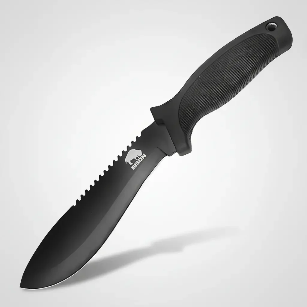 Cuchillo Táctico Bison Curvo Caza Pesca Supervivencia