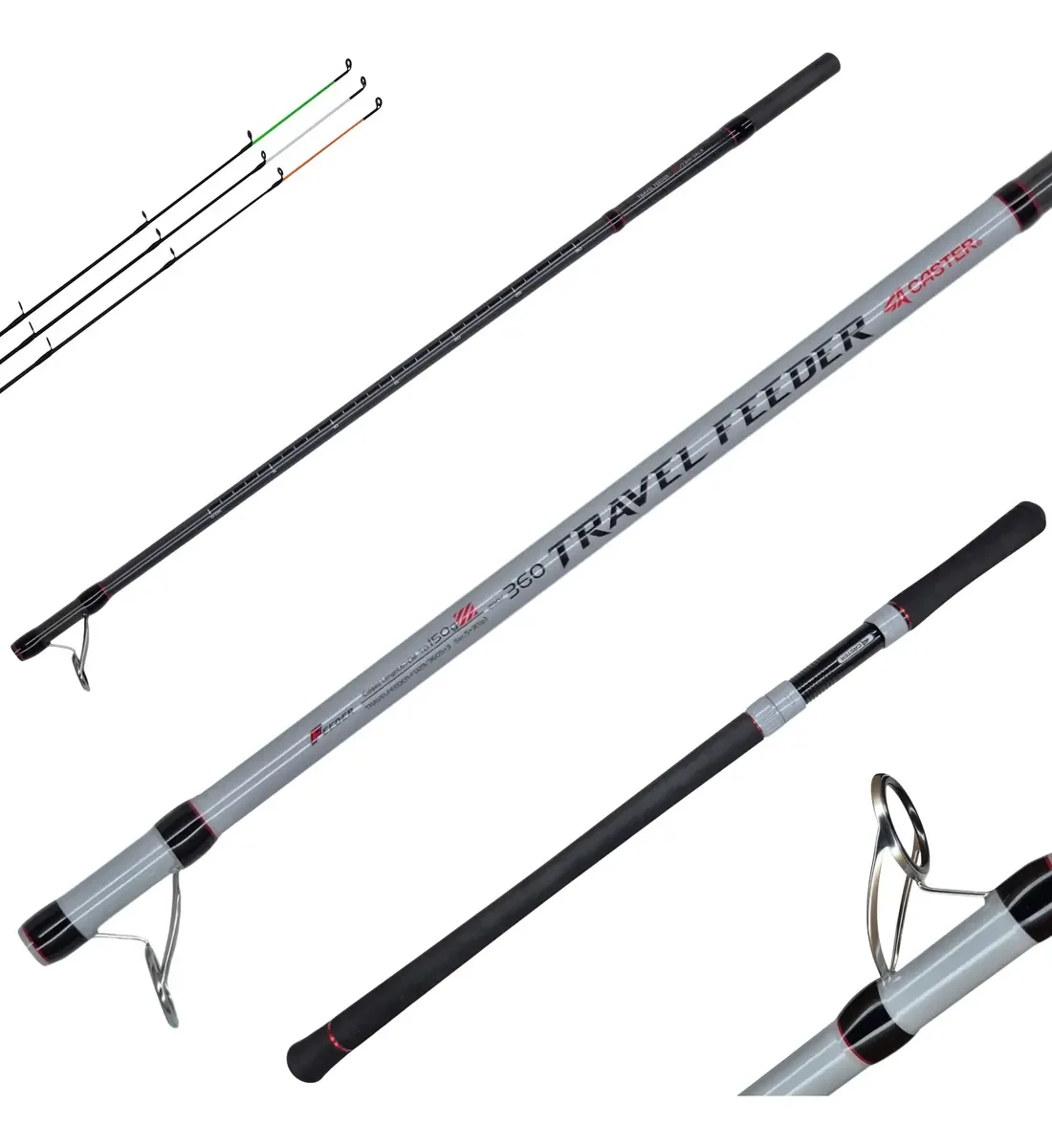 Caña Caster Travel Feeder 2.90m 3.60m Medida Ajustable 150gr