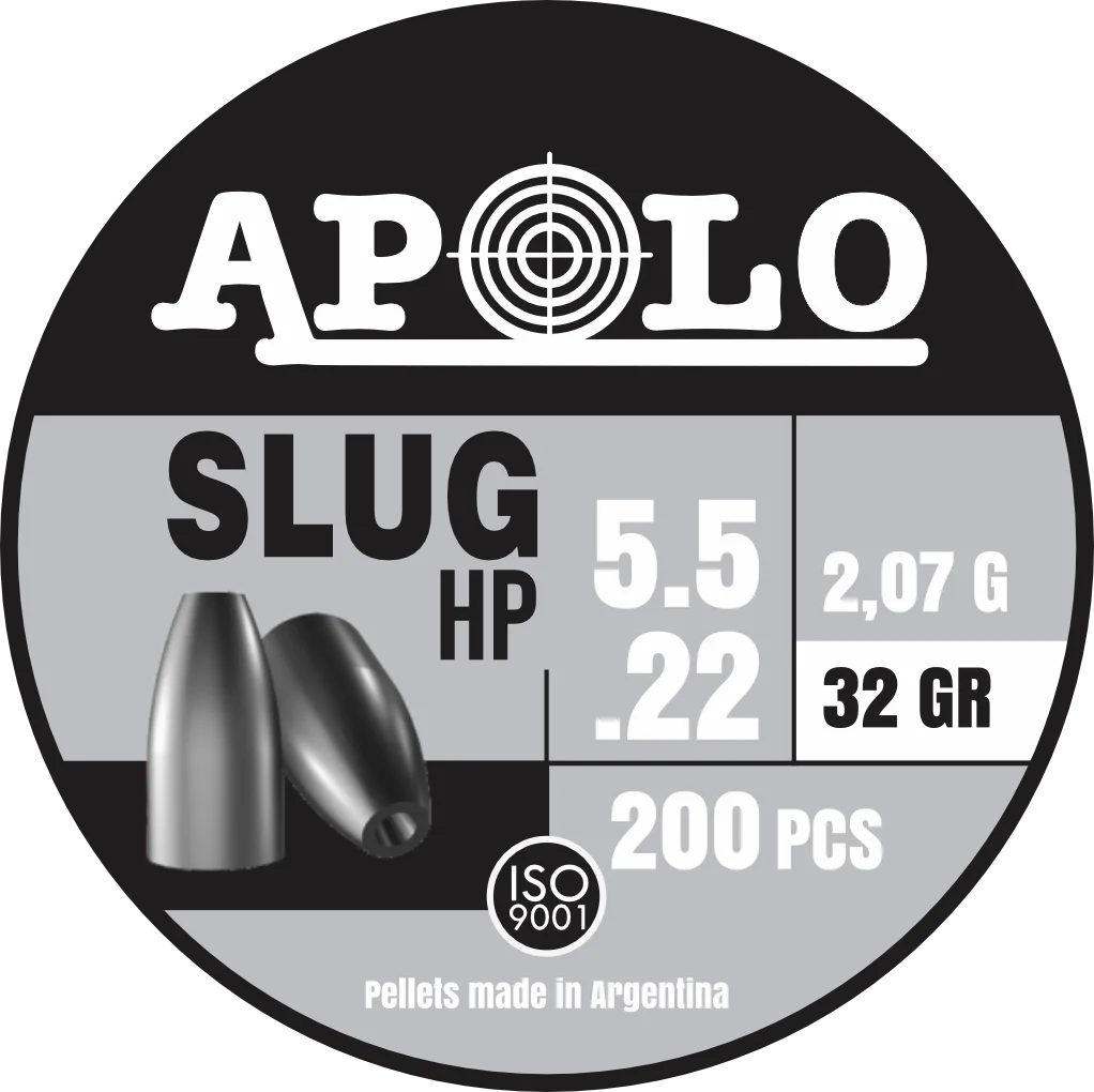 Balines Apolo PREMIUM - Slug HP cal 5,5 2,07gr - 32grains