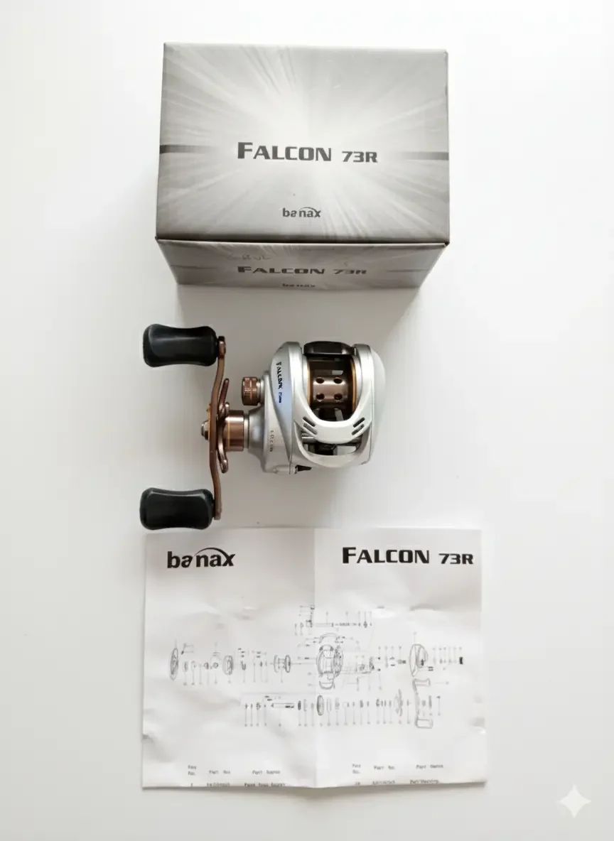 Reel Rotativo Huevito Banax Falcon 73r - Baitcast (6r)
