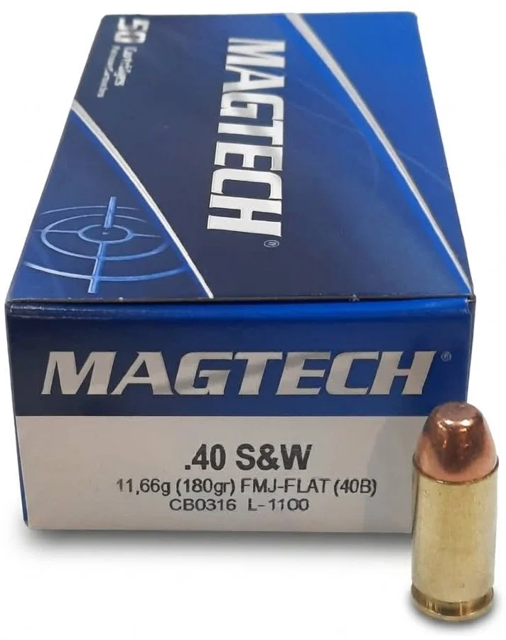 Municion 40S&W 180gr  FMJ-Flat