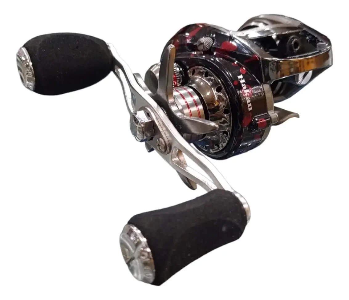 Reel Rotativo Huevito Baitcasting Hakan 6.3:1 6 ...