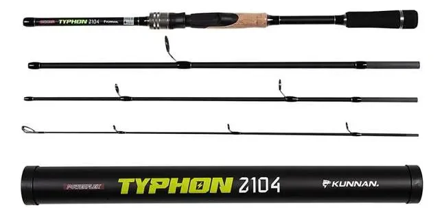 Caña  Typhon 2.40m 4 Tramos 30-50g Con Tubo Spinning