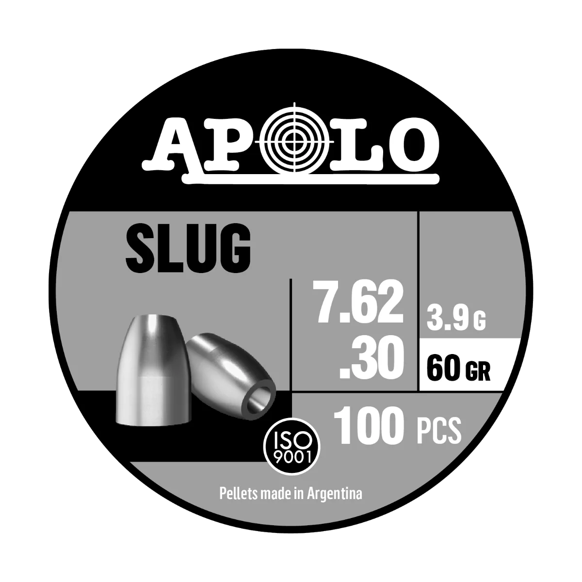 Balines Apolo PREMIUM - SLUG 7,62x100